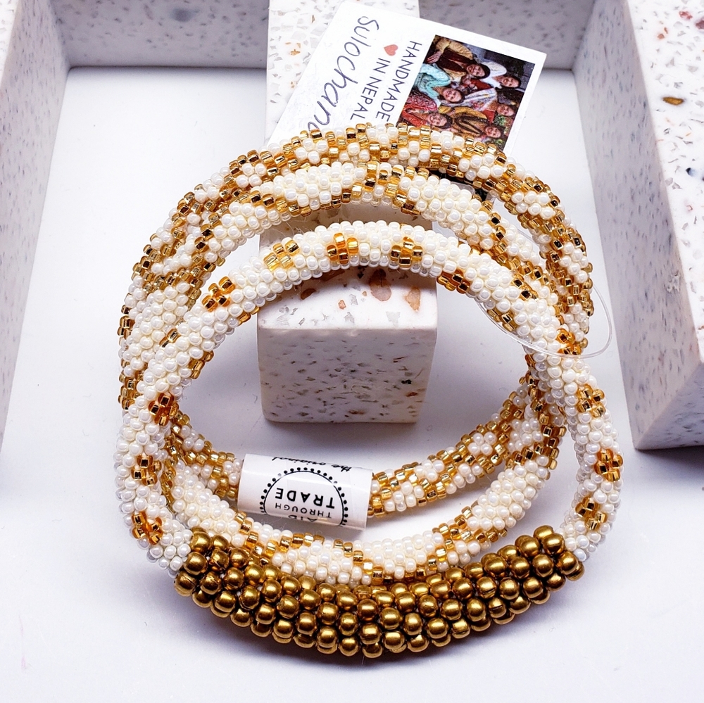 GOLD STATEMENT High Quality Roll-On® Bracelet, #1 (3 pieces)